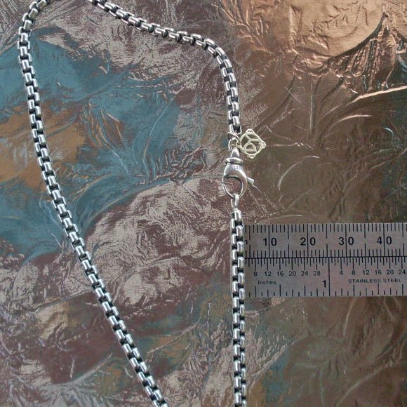 David Yurman 3.6 mm 16 inch Box Chain - DY 14K Tag - Current Item at $340 - Picture 6 of 8
